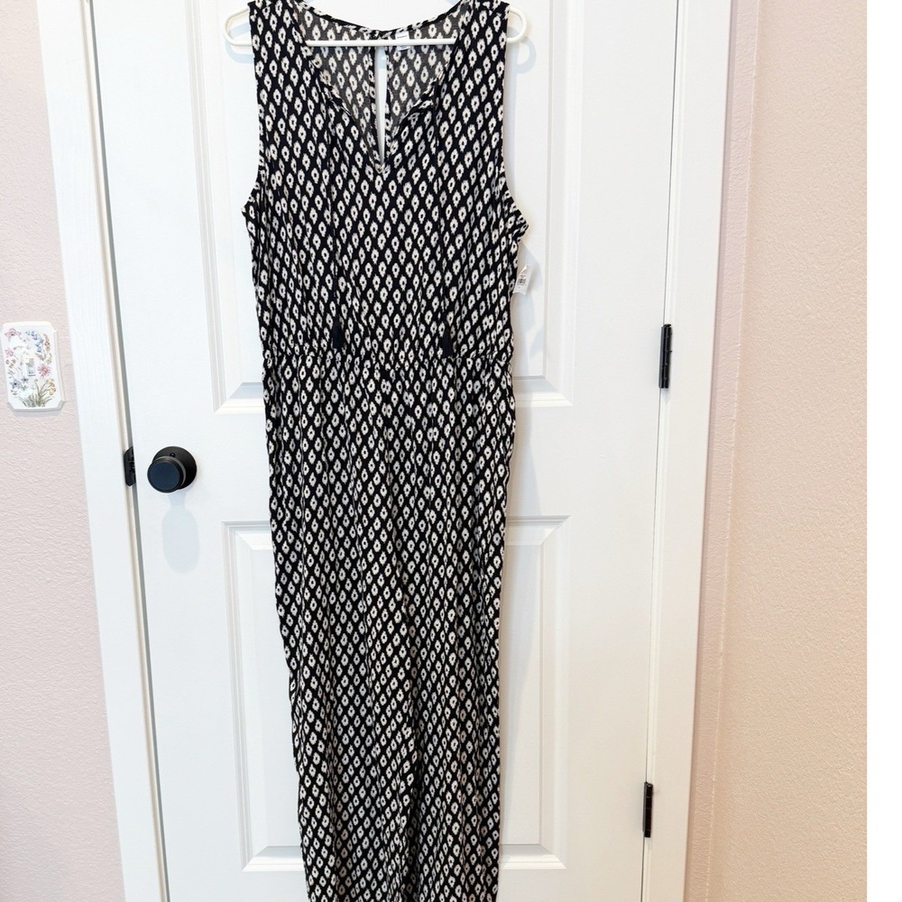 Old Navy Womens Ikat Jumpsuit Size Large Casual Lightweight Boho Indie